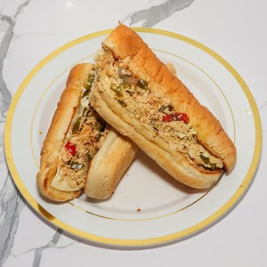 Chicken salad hoagie at Destinis Buffalo